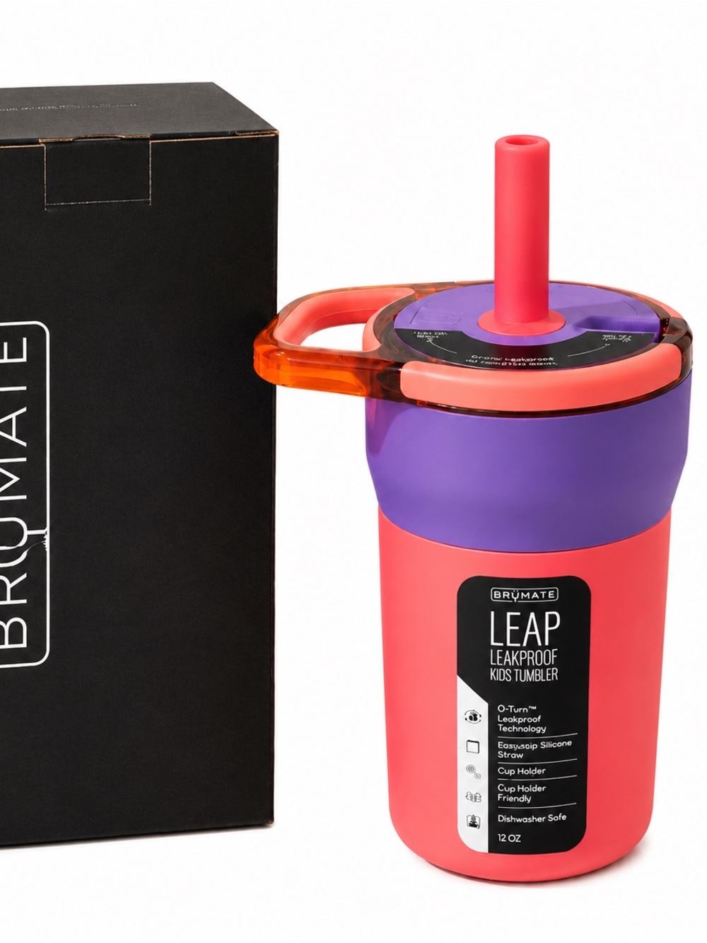 BruMate Leap 12oz Kids Tumbler Aurora Purple NIB